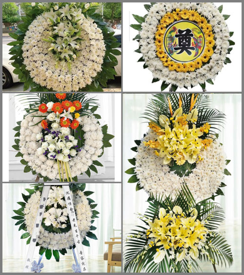 湖南永州祁阳县大忠桥镇丛山村花圈速递
